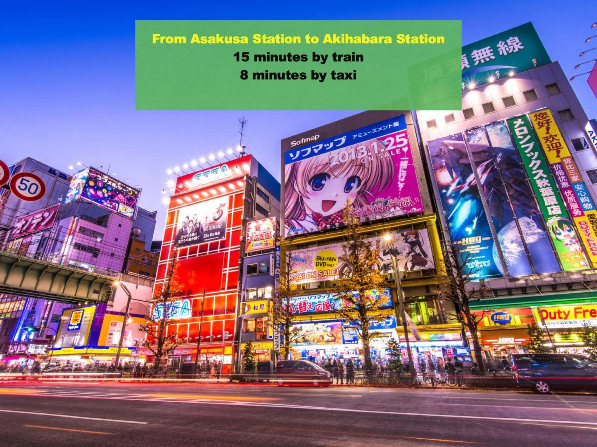 Apartament 浅草寺3分 浅草駅6分 寝室+リビング2-4人 スカイツリービュー 駅近 成田空港&羽田空港直通 Tokio Zewnętrze zdjęcie