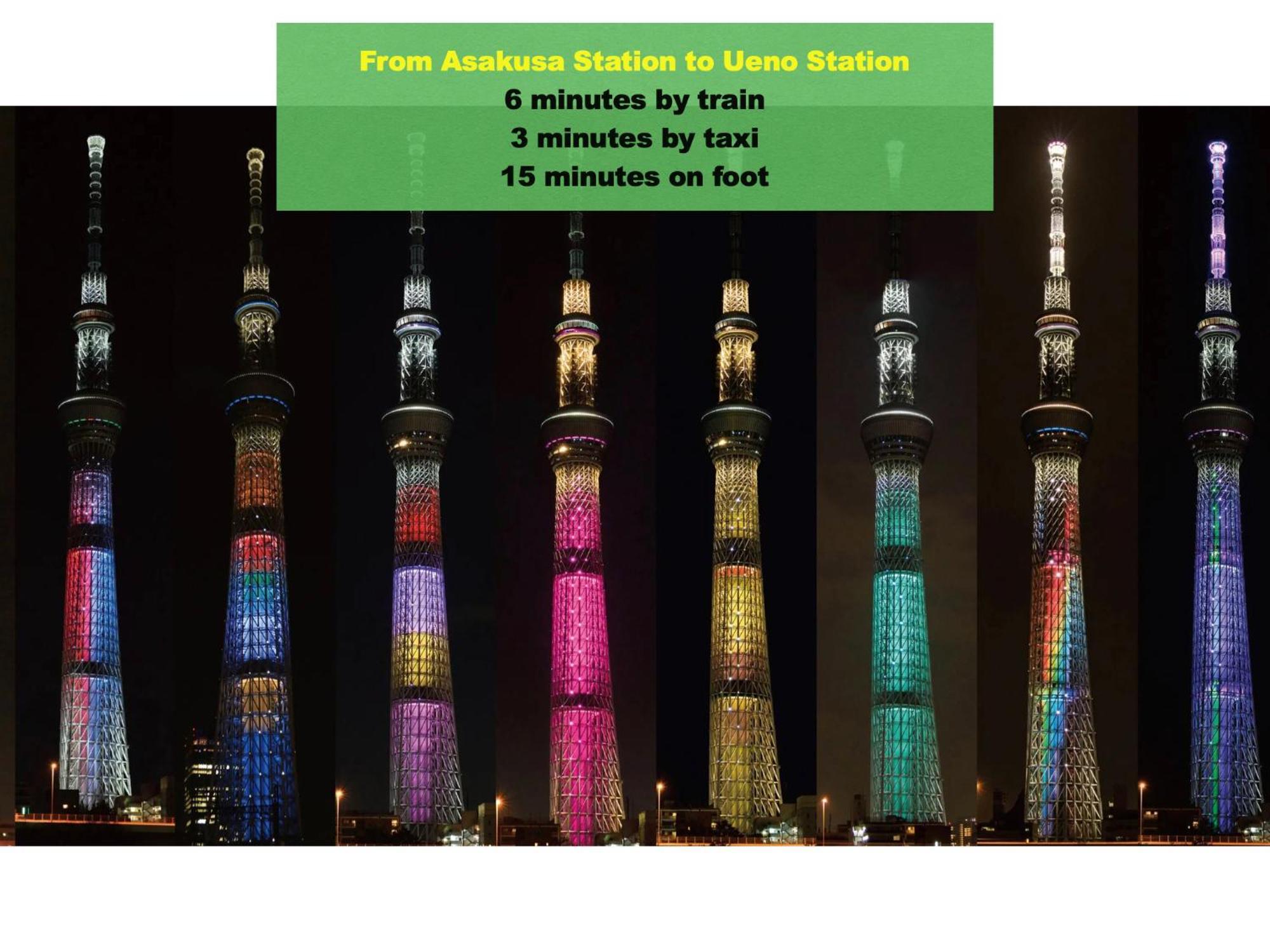 Apartament 浅草寺3分 浅草駅6分 寝室+リビング2-4人 スカイツリービュー 駅近 成田空港&羽田空港直通 Tokio Zewnętrze zdjęcie
