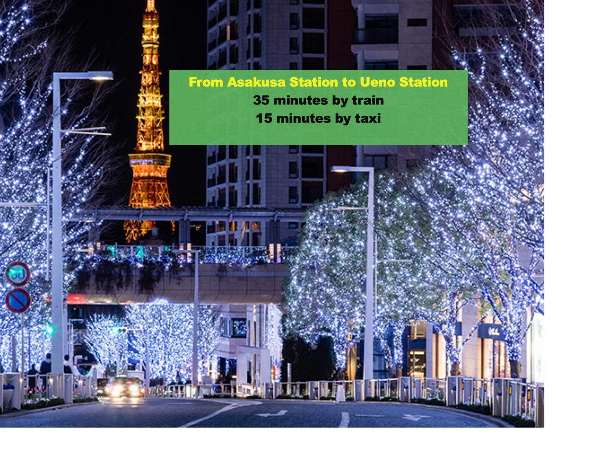 Apartament 浅草寺3分 浅草駅6分 寝室+リビング2-4人 スカイツリービュー 駅近 成田空港&羽田空港直通 Tokio Zewnętrze zdjęcie